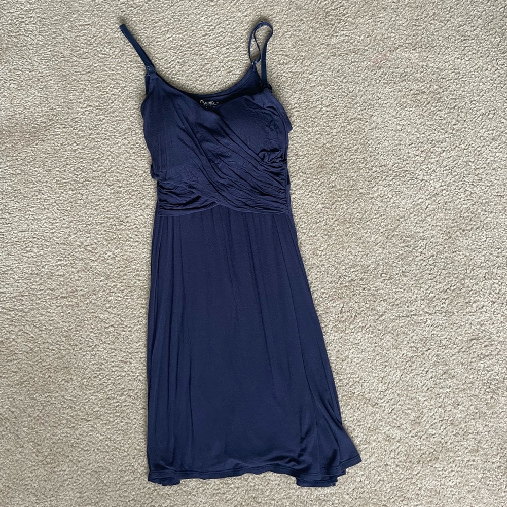 The Bump Navy Nursing Dress